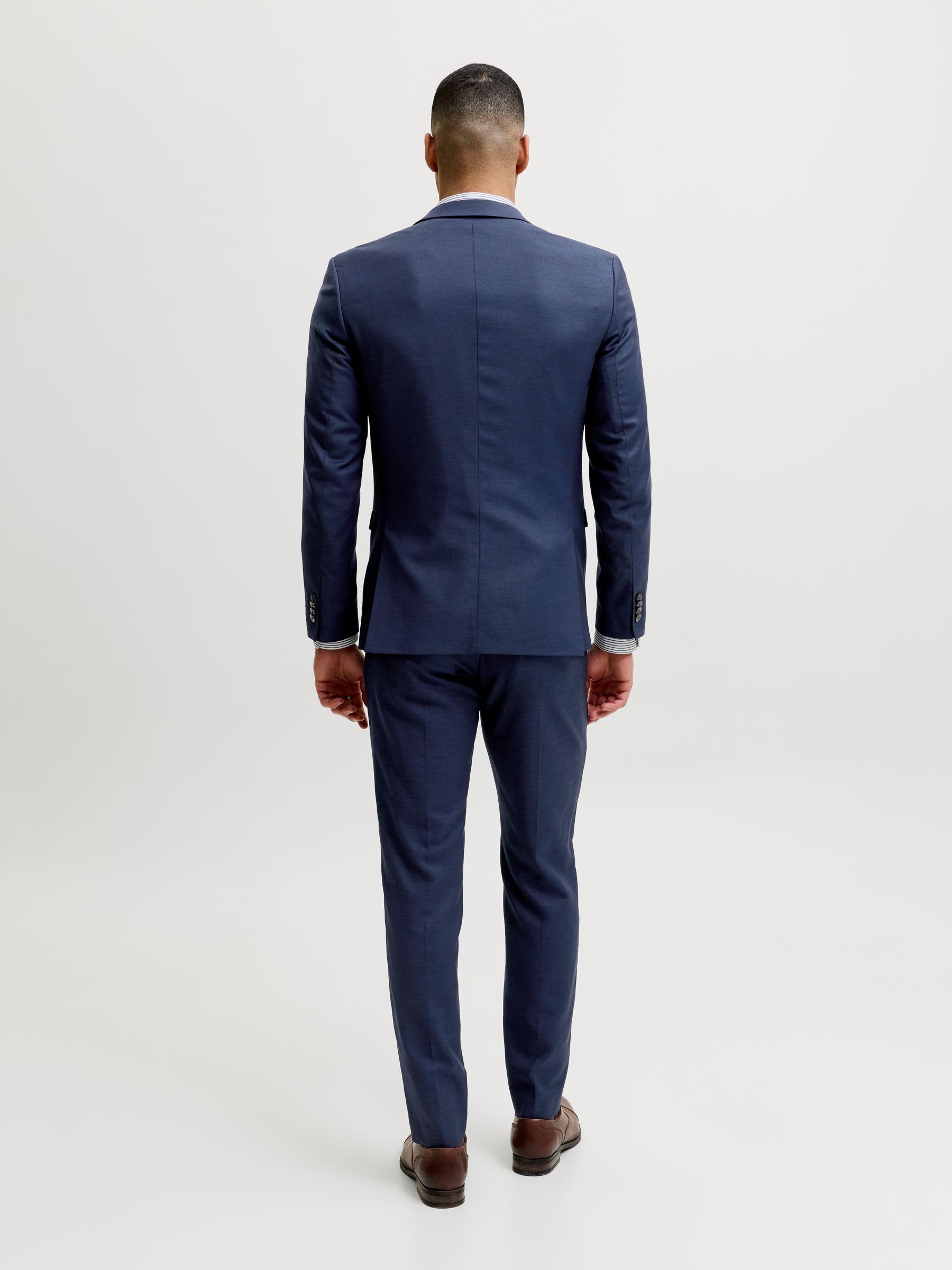 JACK & JONES Męska kurtka Jprsolaris Blazer Noos, Niebieski (ciemny granatowy, granatowy, 48