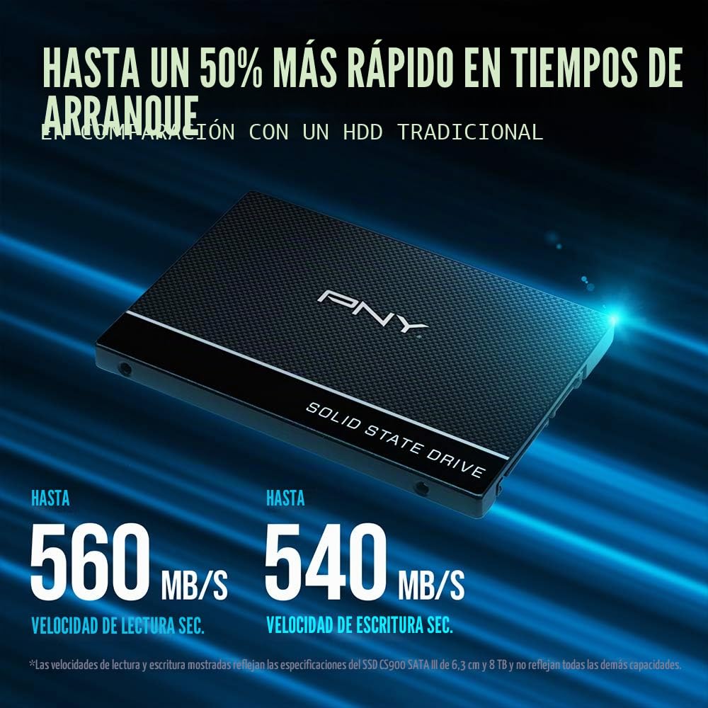 PNY CS900 SSD Interno 1TB Serie 2.5 SATA III
