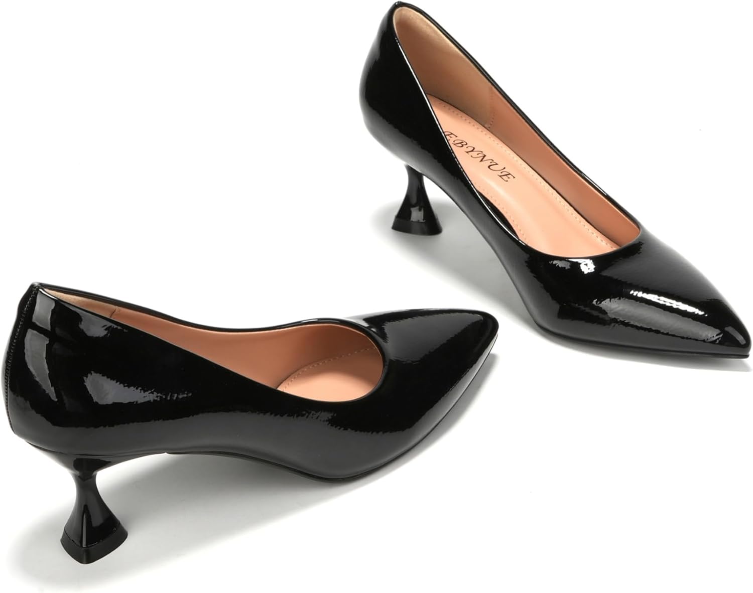 EBYNUE Women's Kitten Pumps Dress Shoes - Image 5