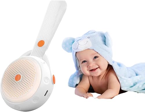Miniatura 7 de Máquina de ruido blanco para bebé máquina de sonido portátil para bebés y niños, cuenta con batería potente, 12 sonidos relajantes, terapia de