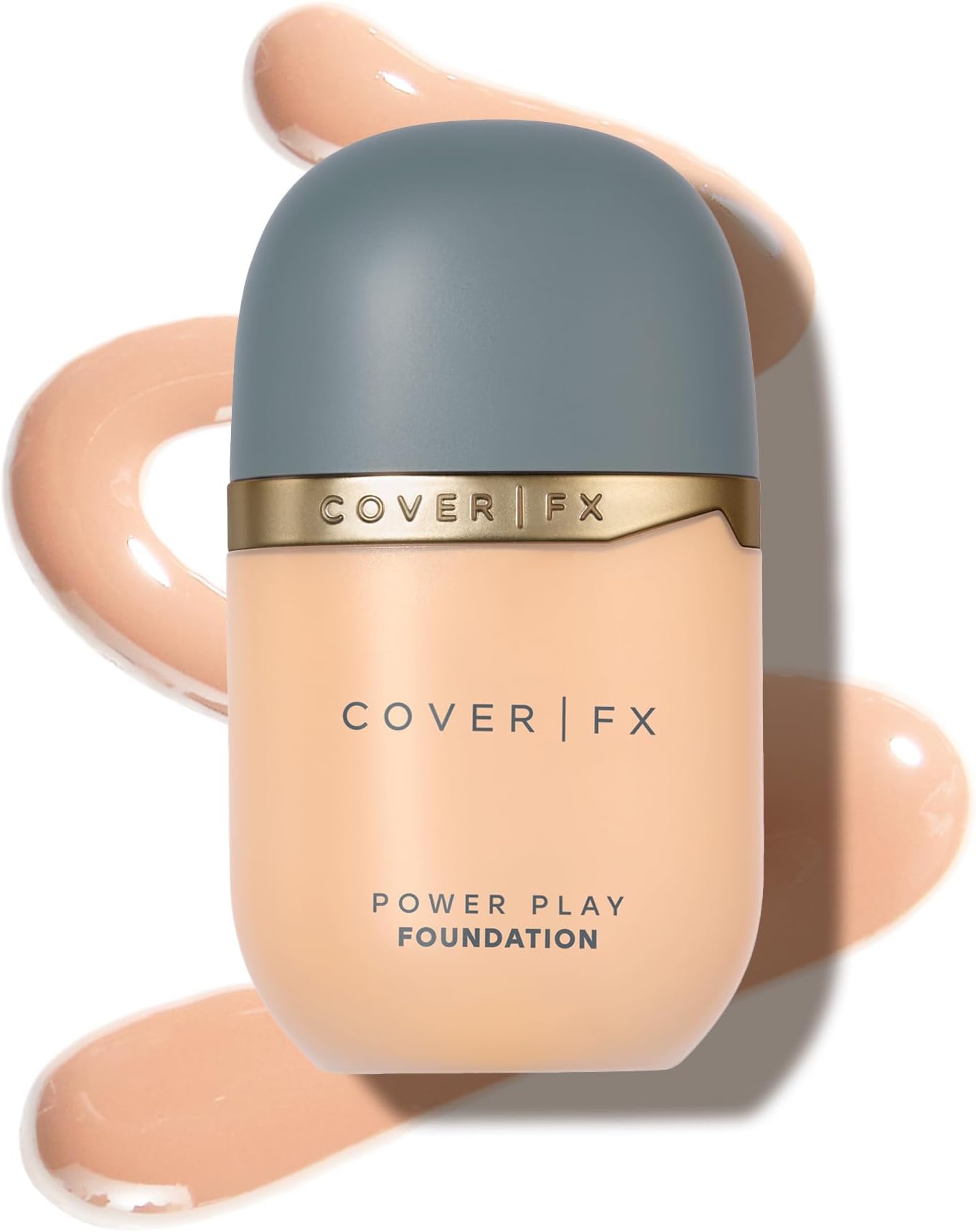 COVER FX Power Play Foundation - Shade F2 - Buildable Full Coverage - Waterproof Sweat-Proof Transfer-Proof - Natural Matte Finish - All Skin Types