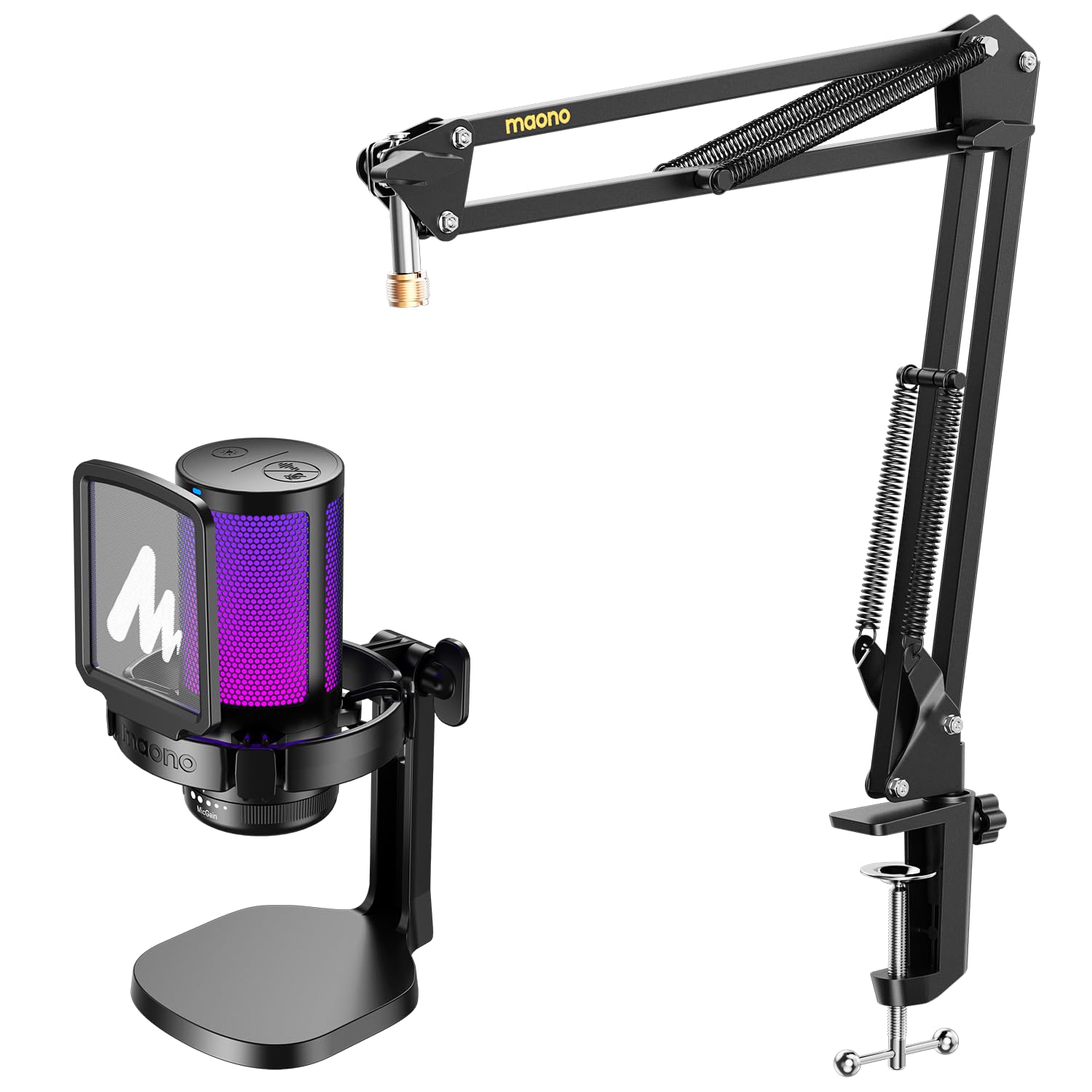 Amazon.com: MAONO USB Gaming Microphone with Boom Arm Microphone