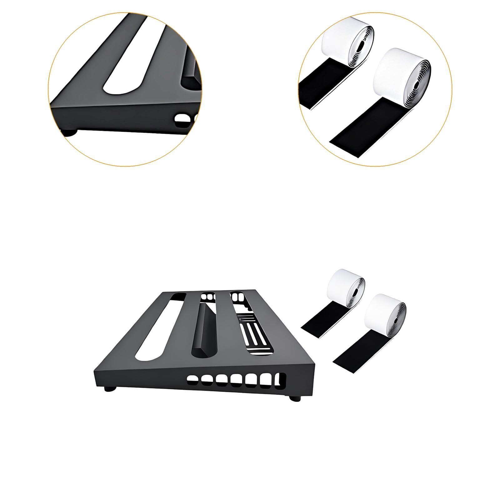 1 Pedaliera per Effetti Chitarra Elettrica Tavola Alluminio Leggera Accessori Pedali Compatibile con Diversi Modelli Adatta per Prove Studio Musicisti, S