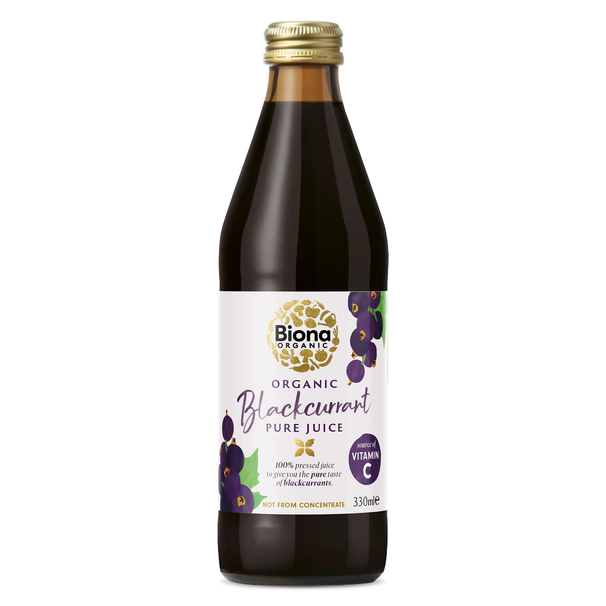 Biona Blackcurrant Pure Juice ~ 100% Blackcurrant Organic