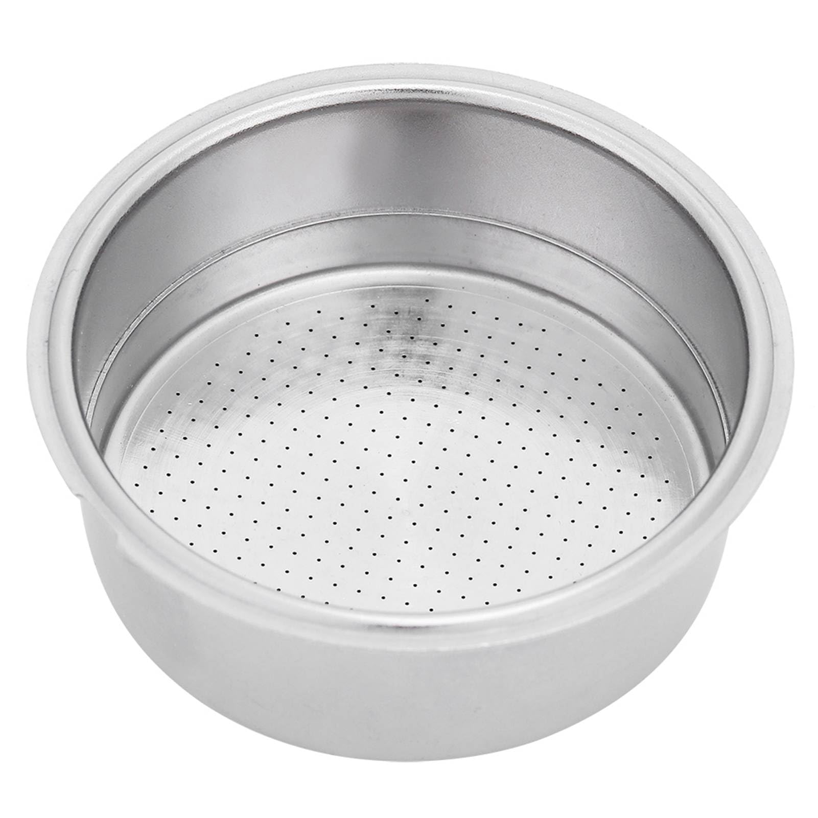 Cestello Filtro per caff¨¨ Ultra-fine in Acciaio Inossidabile a Doppio Strato Tazza Singola/Doppia per caff¨¨ 51 mm Filtro poroso pressurizzato con Filtro Accessori per Macchine da caff¨¨(Double