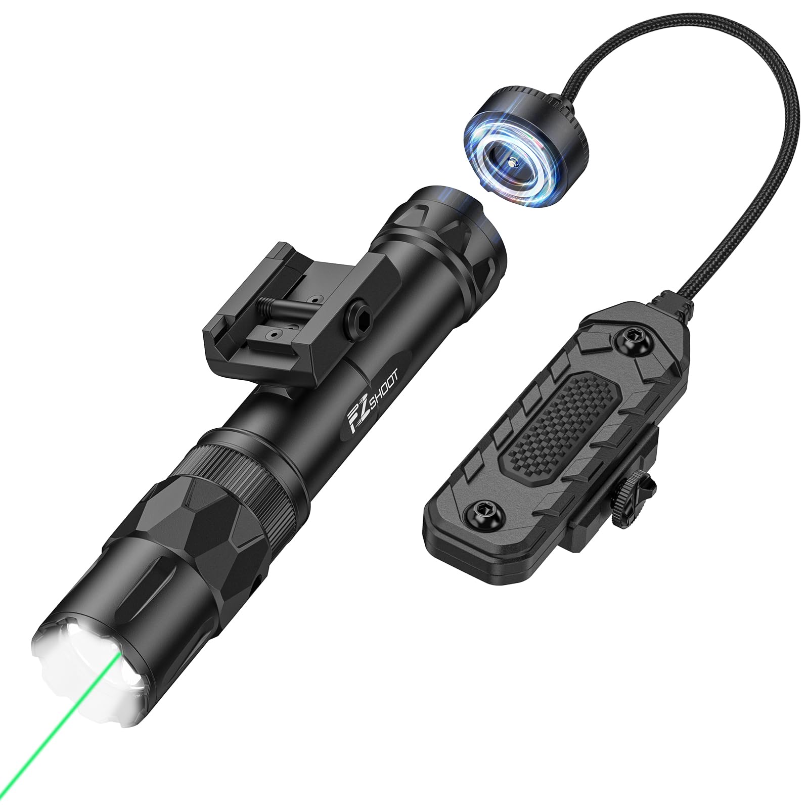 EZshoot 2500 Lumens Ar Laser Light Combo Compatible with Picatinny | Rifle Flashlight wit…