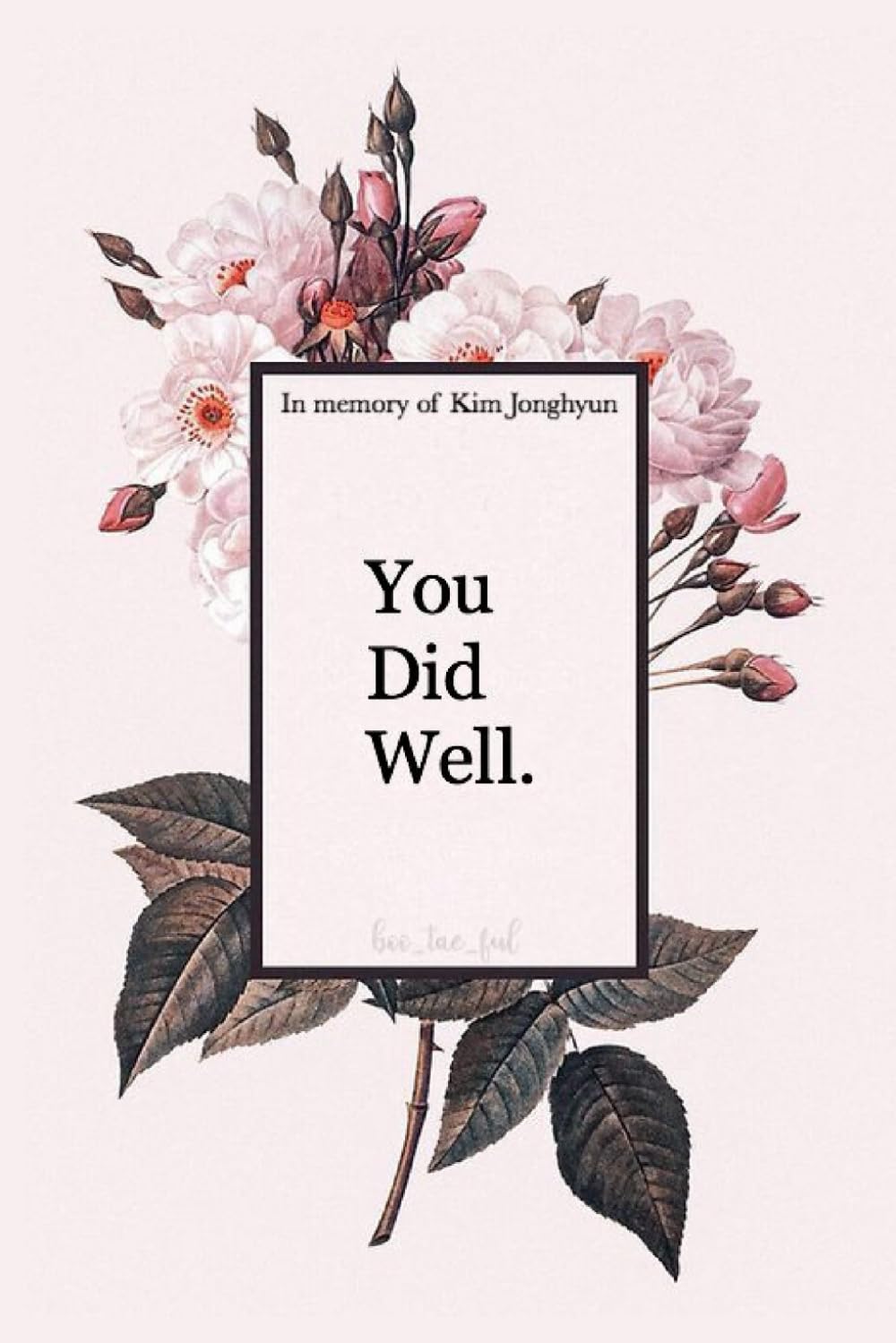 En memoria de Kim Jonghyun: Cuaderno