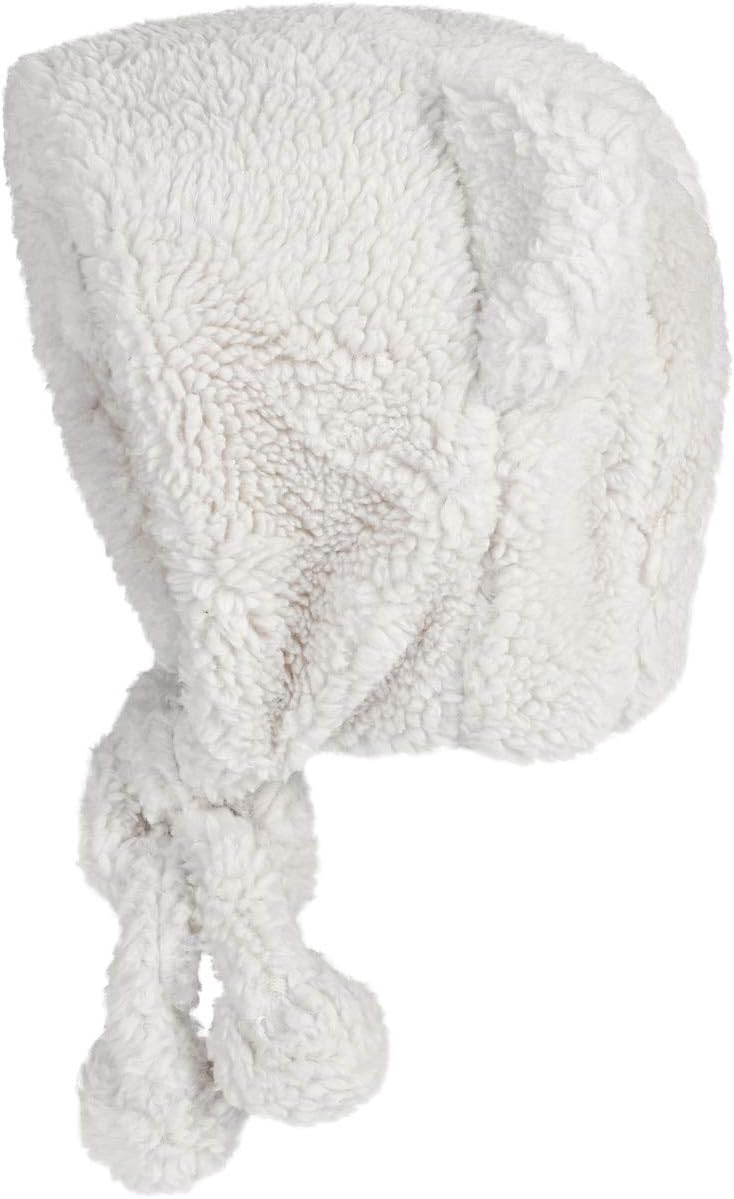 Cute Bear Ears Plush Sherpa Beanie Fuzzy Windproof Earflap Cap Warm Animal Hat with Ear Protection for Women Girls - Image 4