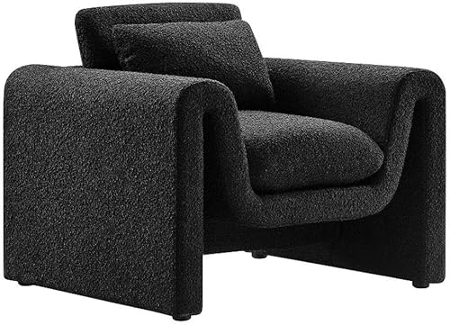 Modway EEI-6575-BLK Waverly Boucle - Sillón tapizado, color negro Negro -,Marfil,https://www.amazon.com/dp/undefined