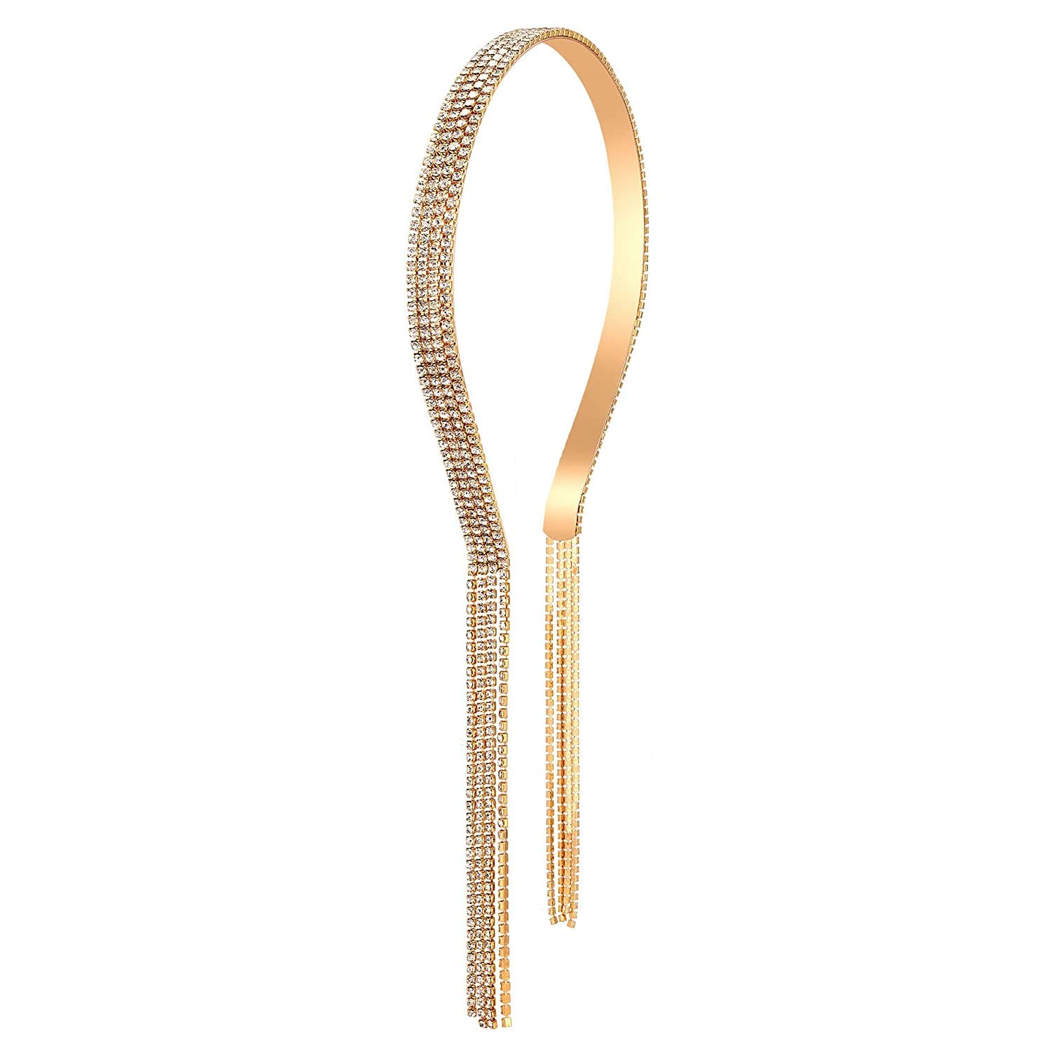 See full amazon price history chart for ASG 1 Pcs 2 Row Crystal Rhinestone Sparkly Chain Tassel Fake Earring Hair Hoop Wedding Bridal Headwear Headbands for Women Girls (gold headband) ASG 1 Pcs 2 Row Crystal Rhinestone Sparkly Chain Tassel Fake Earring Hair Hoop Wedding Bridal Headwear Headbands for Women Girls (gold headband) (B0BSS6883Z) Amazon Price History, Amazon Price Tracker