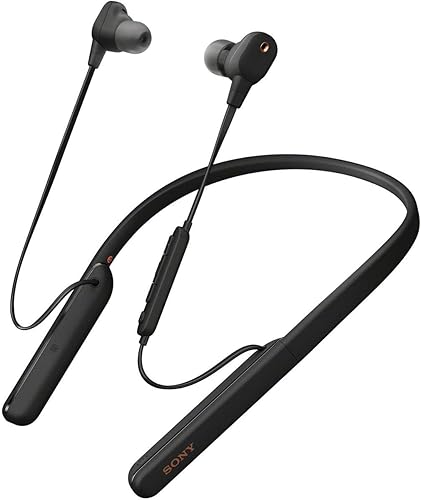 Sony WI-1000XM2 Industry Leading Noise Canceling Wireless Behind-Neck in Ear Headset/Headphones with mic for phone call with Alexa Voice Control,
