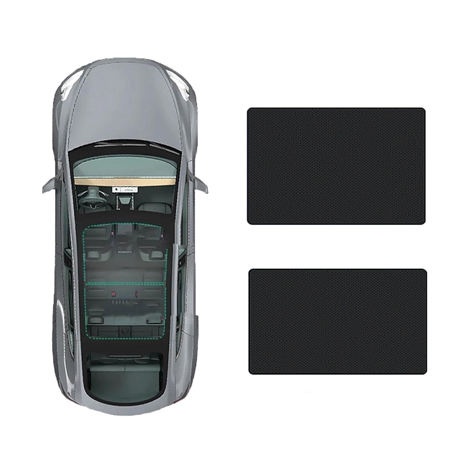 Wrhome C-Black Regular Style Car Sunroof Sun Shades For Infiniti Qx30 2017-,Car Sunroof Sun Shade Mesh Cover Shading Net Uv Protection Car Accessories,