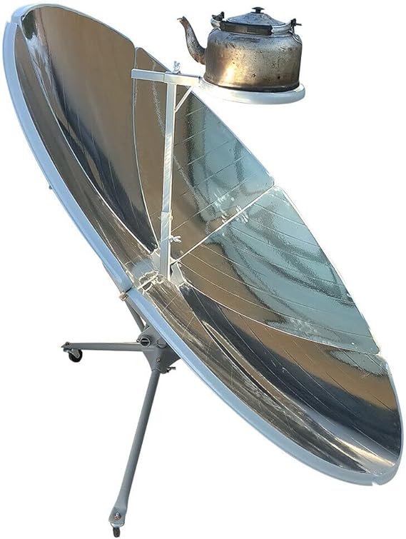 Portable Solar Cooker, 1800 Watt 59 Inch Diameter Solar Cooker Camping Outdoor Solar Oven Solar Concentrator for Outdoor Camping Grill Cooking