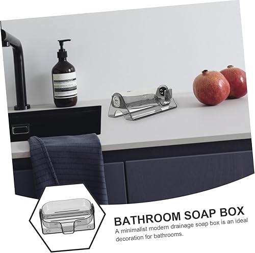 Miniatura 7 de Soporte de esponja de limpieza de cocina Soporte de jabón de ducha Bandeja de jabón de cocina Jabonera de plástico Bandeja de jabón de baño