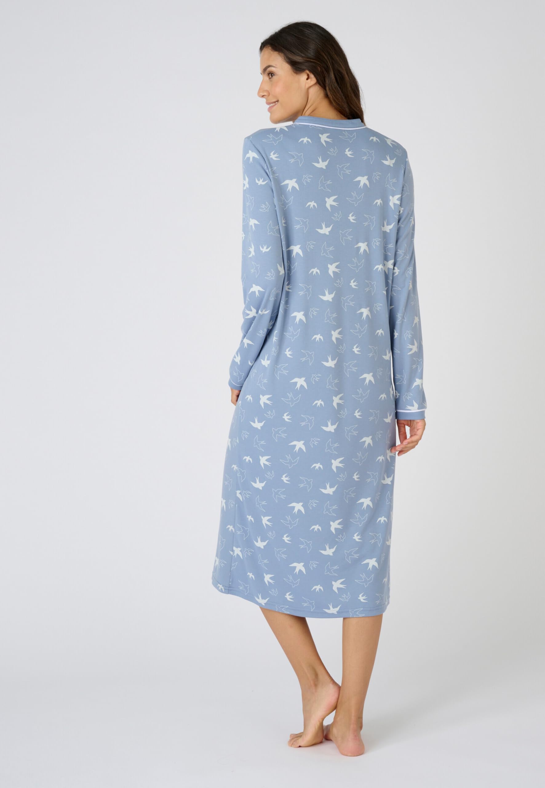 Damart – Camisa de noche termolactil de malla Interlock