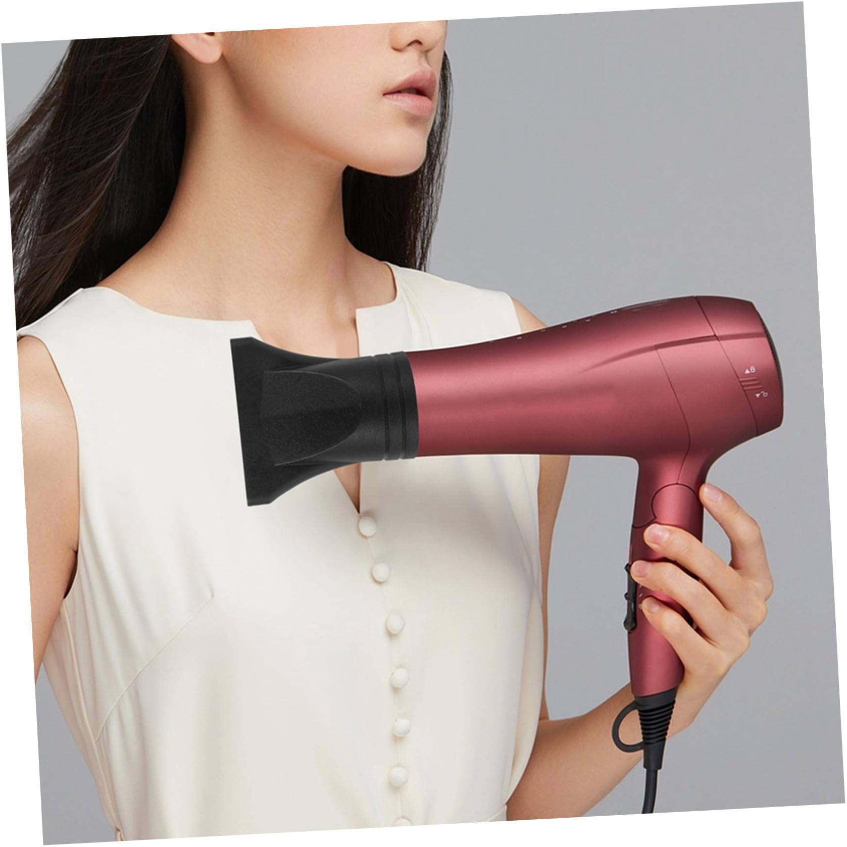 VICASKY Accessori Flusso D'aria Concentrato 4 Pezzi per Ugelli Concentratori Asciugacapelli per Migliorare Neri in Plastica la Performance del Phon