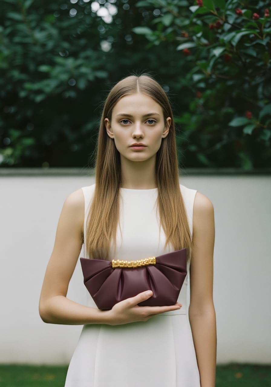 JW PEI Women's Leia Pleated Clutch - Image 3