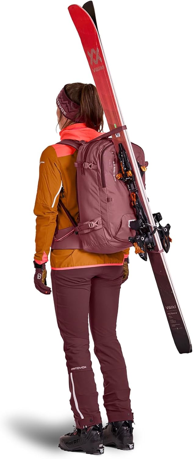 Ortovox Haute Route 30L S Backcountry Ski Backpack, Mountain Rose