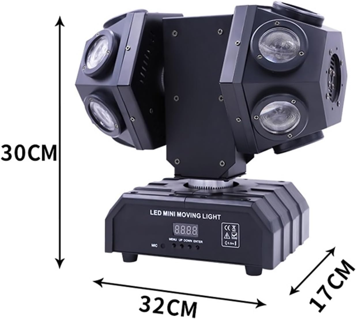 Luces De Escenario 12 X 10w Super Beam Led Moving Head Light con Doble Bola 120w Rgbw Ktv Dae Hall Bar Stage Disco Moving Head Light Ktv Stage Lights