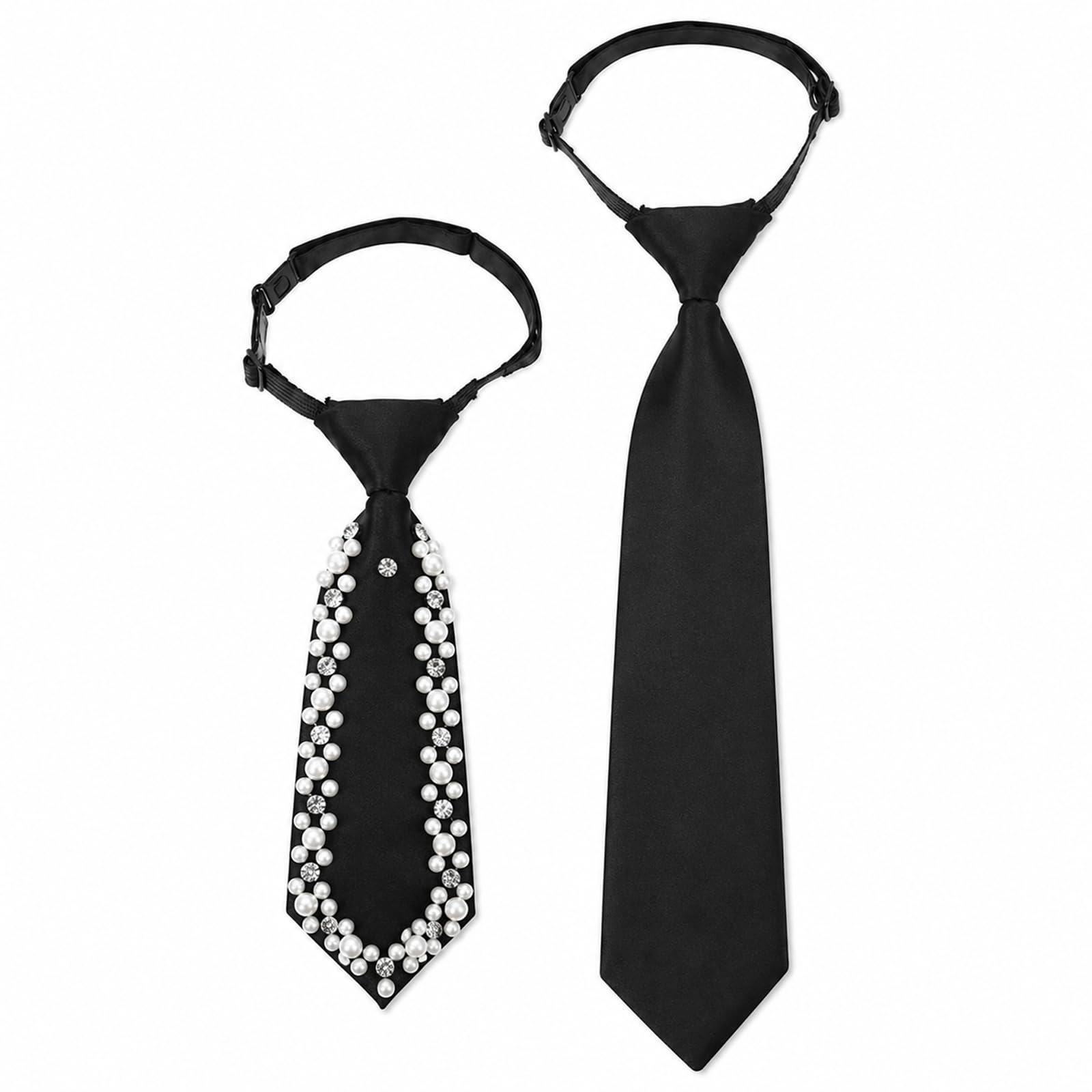 Tucnoeu Bow Tie for Women - 2Pcs Women's Bow Ties,Pre-tied Adjustable Bowties