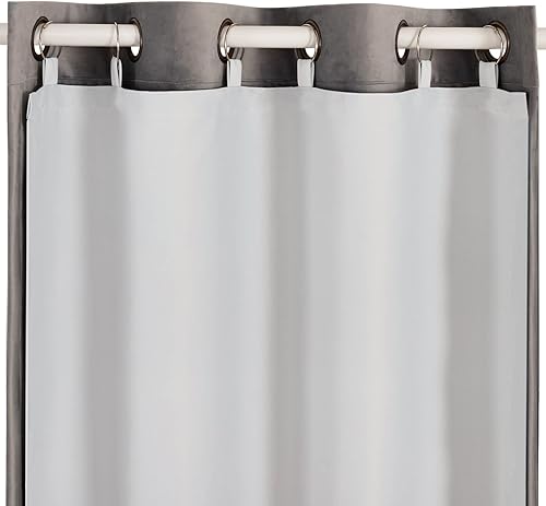 Melodieux Forro de cortina de oscurecimiento de habitación con aislamiento térmico para cortinas de 84 pulgadas de largo, color blanco hueso, 40 x