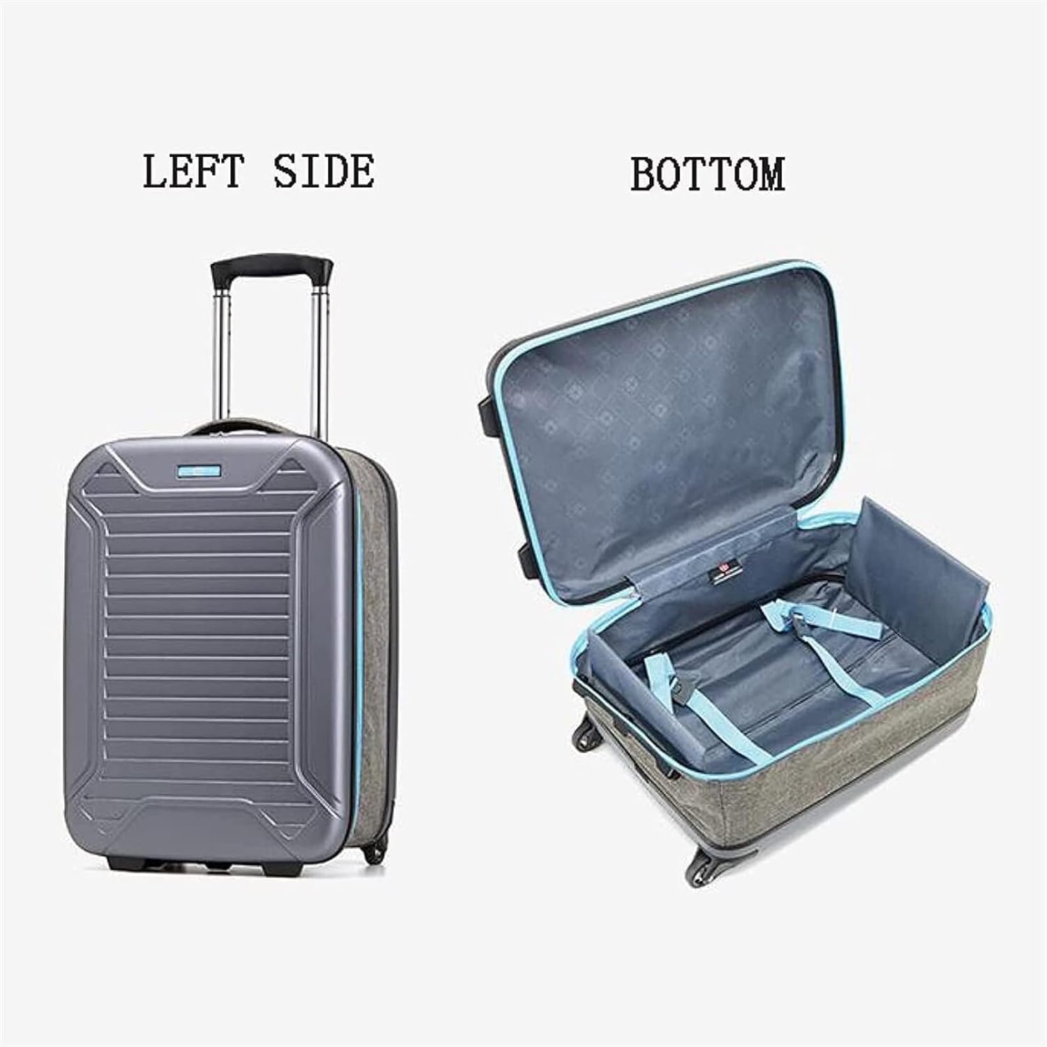 Maleta Maleta Plegable, Maleta con Ruedas para Equipaje, Estuche rígido, Maletas con Cerradura de combinación portátil, Maleta de Viaje Resistente Bolsas de Viaje