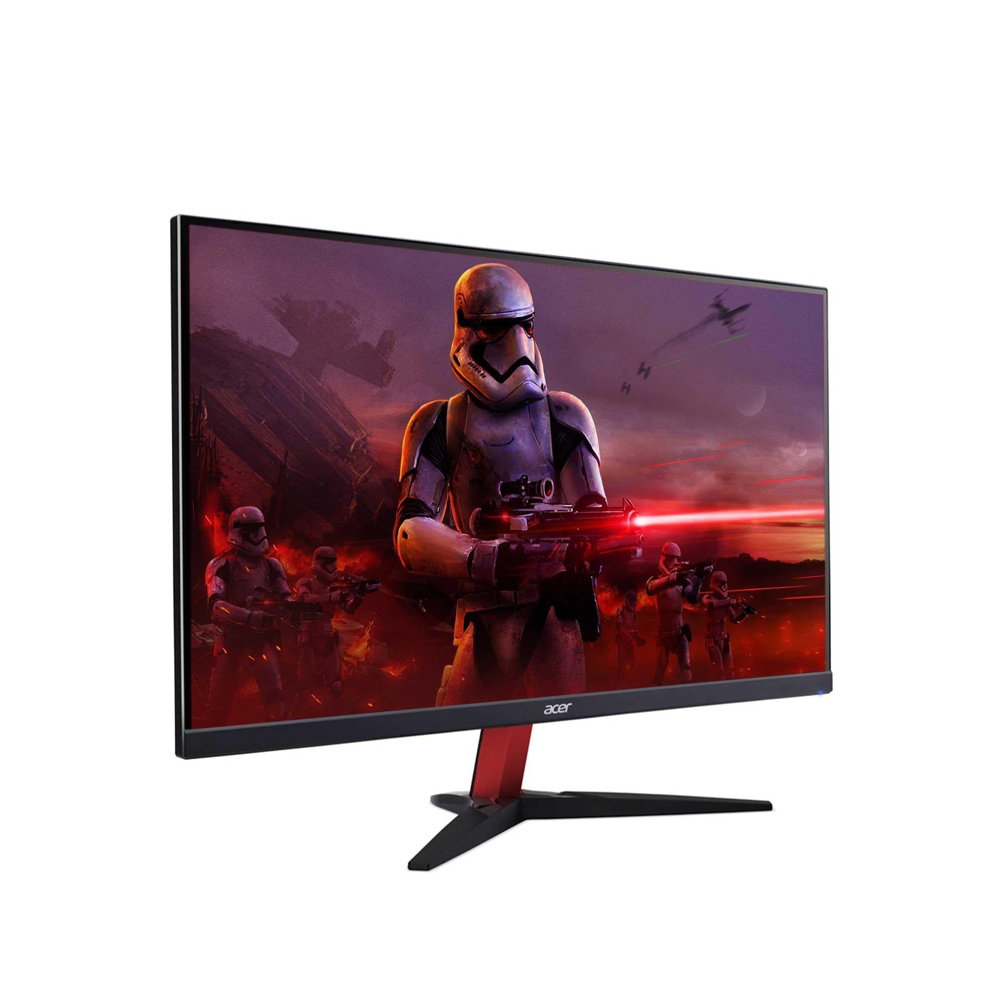 Acer Nitro KG272Sbmiipx Monitor Gaming per PC 27", Display IPS Full HD 165 Hz Overclocking, 2 ms, FreeSync Premium, HDMI (2.0), DP (1.2), Lum 250 cd/m2, ZeroFrame, Speaker Integrati, Cavo HDMI Incluso