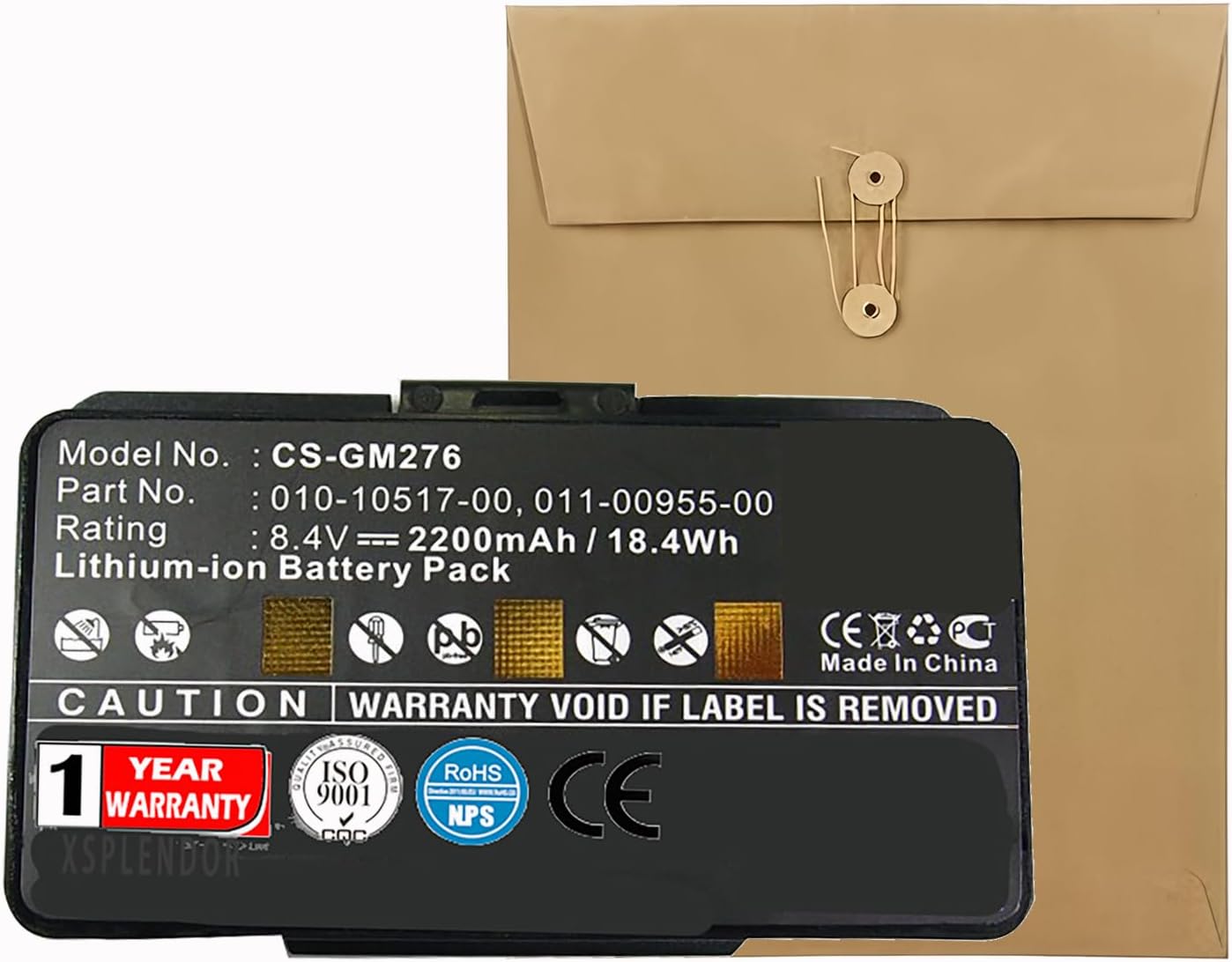 GPS Replacement Battery for GPSMAP 276, GPSMAP 276c, GPSMAP 296, GPSMAP 376, GPSMAP 376C, GPSMAP 378 PN 010-10517-00, 011-00955-00, 010-10517-01 3000mAh