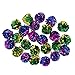 CHIWAVA 45PCS 1.6'' Mylar Balls Cat Toy Shiny Crinkle Ball Kitten Crackle Lightweight Play Assorted Color