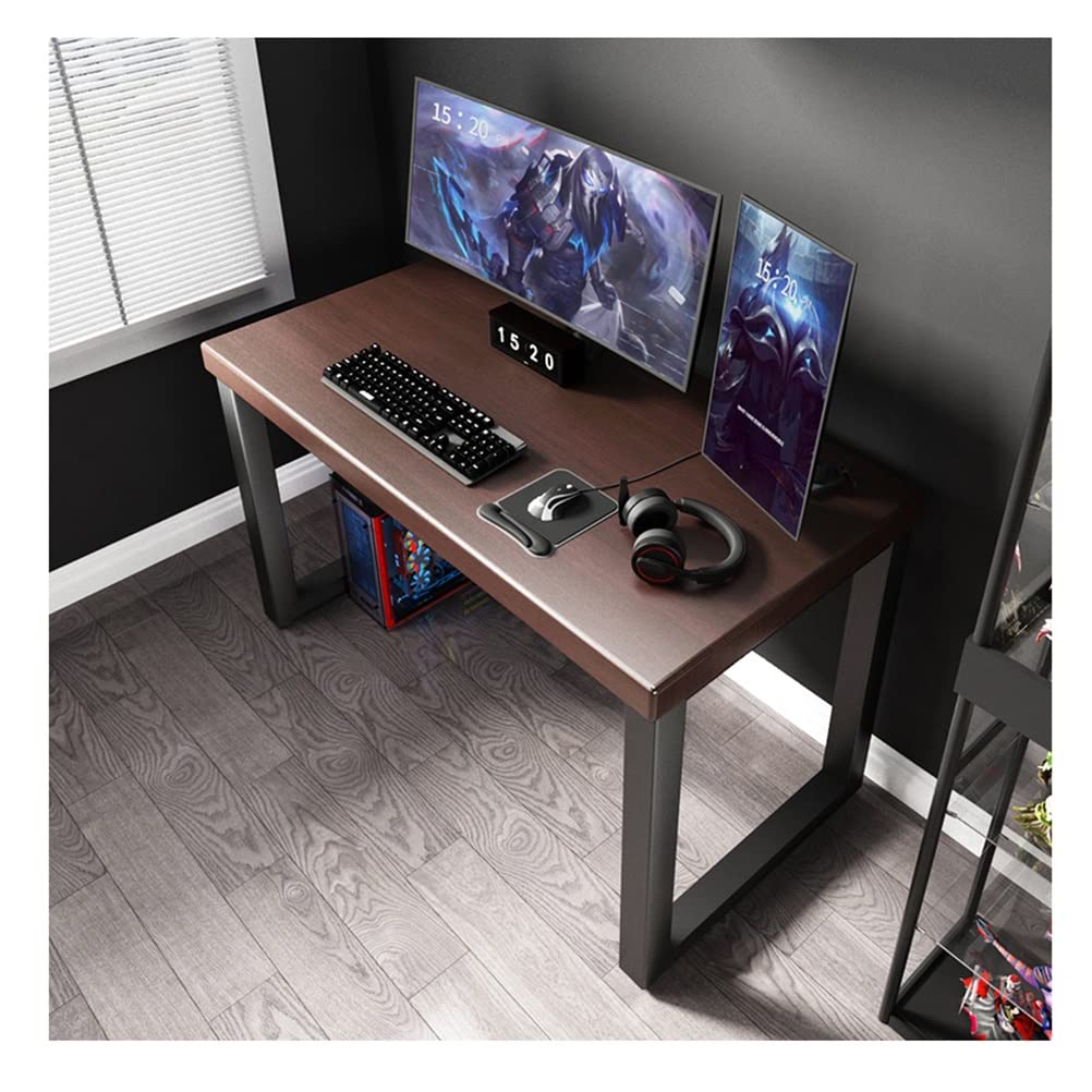 Wdsopk 1 Home Office Solid Wood Computer Desk, Modern Minimalist Study Table Game Table Writing Desk Workstation, Width 20-280Cm（120X60x75cm）