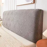 Capa de cabeceira aveludada macia para cama de casal, capa de cabeceira de cama elástica de 1,2 m a 2,2 m, capa protetora à prova de poeira para estofamento tufado, tecido confortável