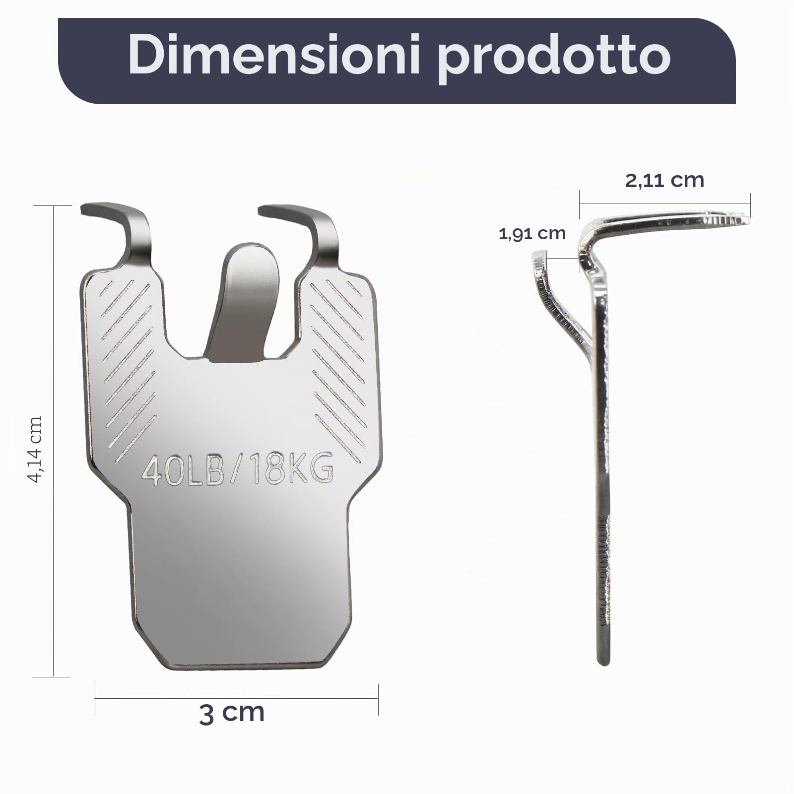 Gancio per Quadri ad Artiglio per Cartongesso 10 Pezzi Ganci da Parete per Appendere Specchi Foto Poster