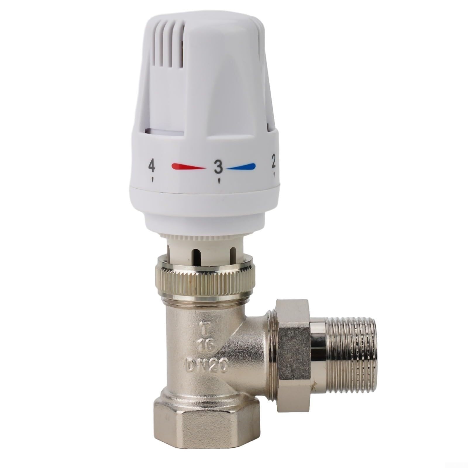 Valvola termostatica per termosifone, valvola automatica G1/2 e G3/4 per sistema di riscaldamento a pavimento con 5 impostazioni di controllo della temperatura, soluzione di riscaldamento efficiente
