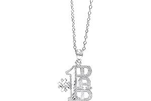 Sterling Silver #1 Dad Pendant Necklace - The Perfect Father's Day Gift