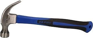 Claw Hammer Fibreglass 16oz with TPR Handle Curved Rip Nail Steel Head AT047