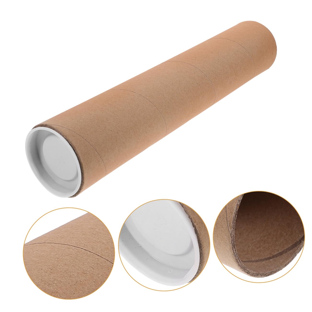 8stücke Kraftpapier Versandröhren Mit Kappen Für Dokumente Poster Und Kunstwerke Robuste Aufbewahrungslösung Für Kreative Projekte Und Sicheren Versand