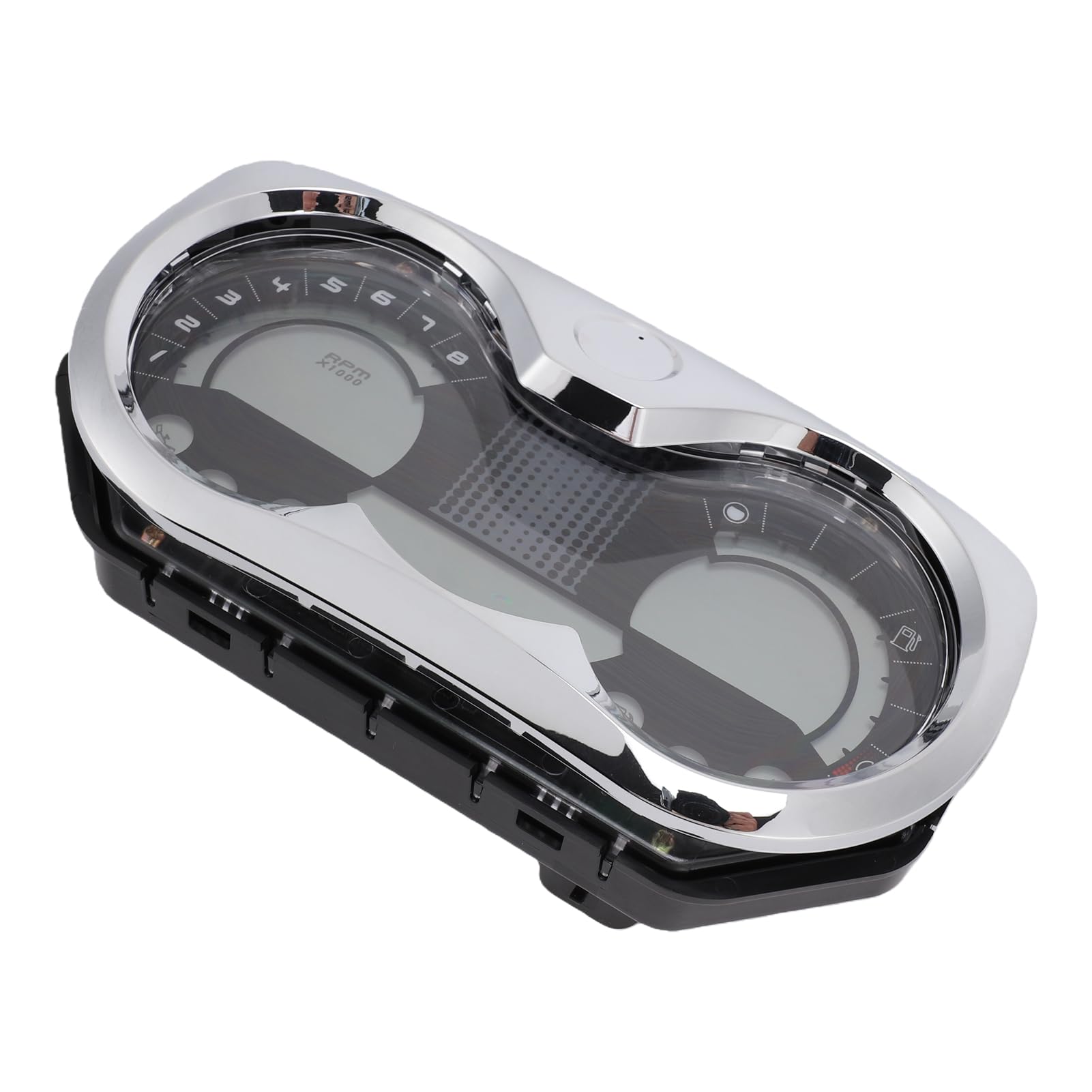 Pssopp Cronómetro LCD Marino para Velocidad, Cromo Anticorrosivo Plug Play