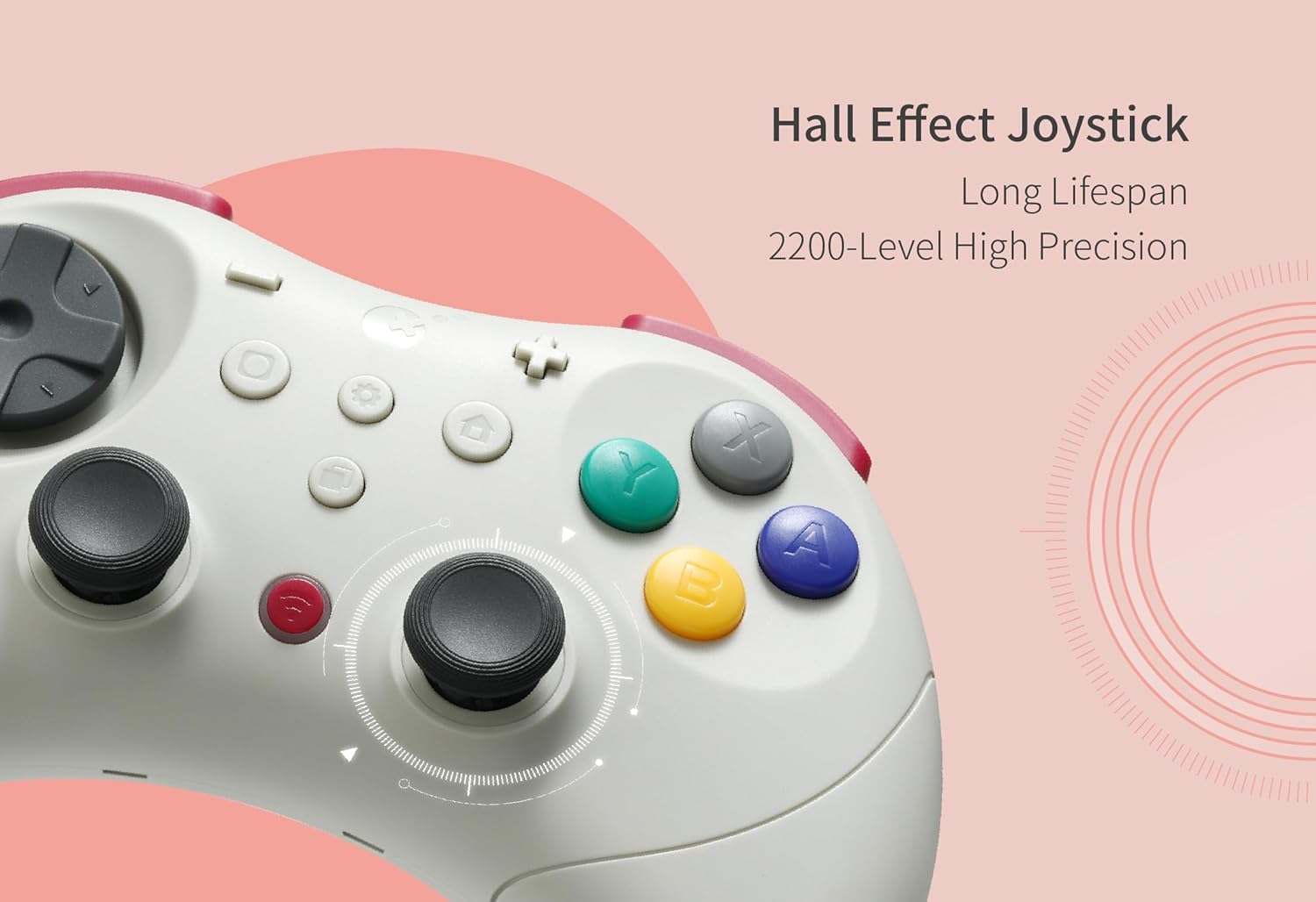 GuliKit Elves 2 Pro - Controller wireless per switch, switch 2, Windows, iOS, Android, con joystick effetto Hall, Turbo, vibrazione Rumble, Bluetooth e cablato, retrò