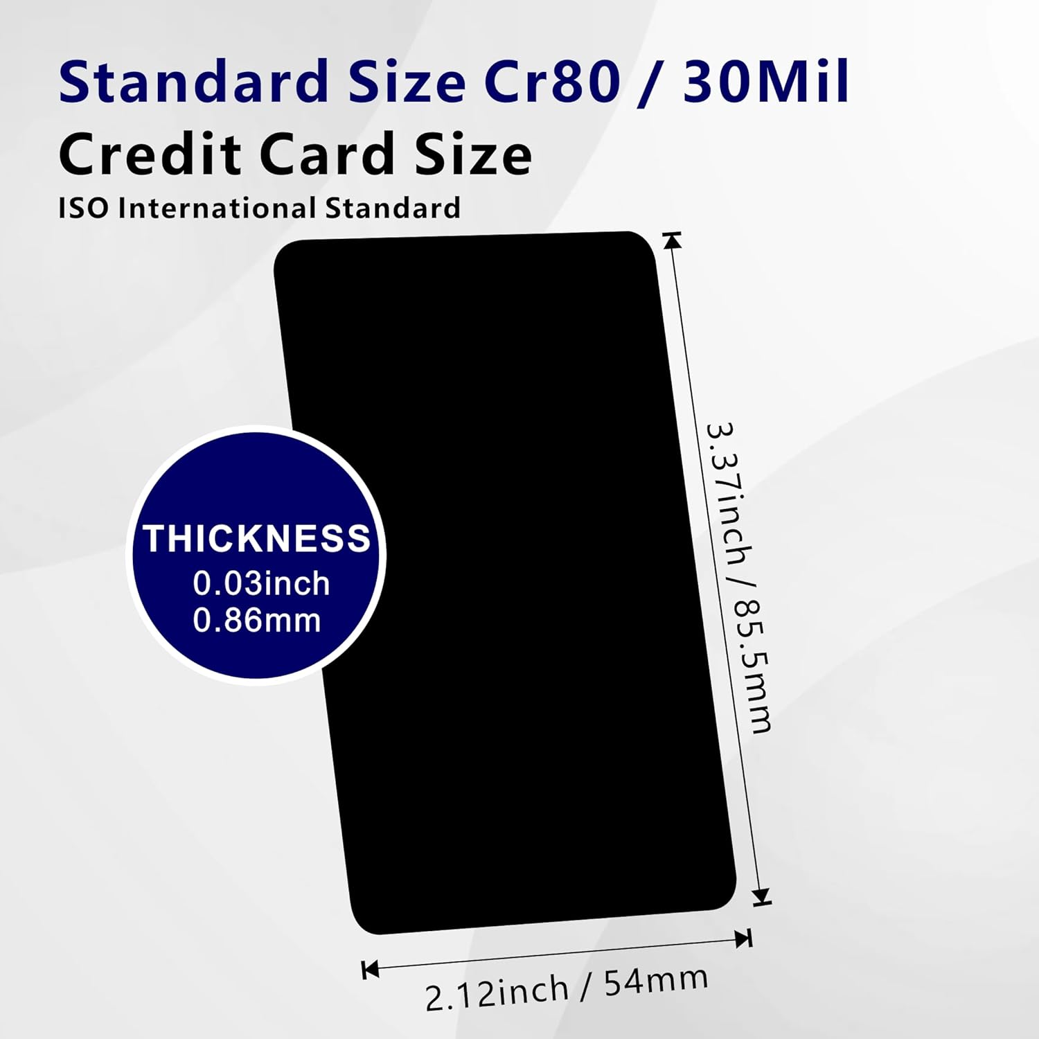 100pcs NFC Cards NTAG215 NFC Tags Programmable NFC Card Black NFC Business Card NFC 215 Cards Rewritable NFC Tags iPhone Compatible with NFC Enabled Mobile Phones & Devices