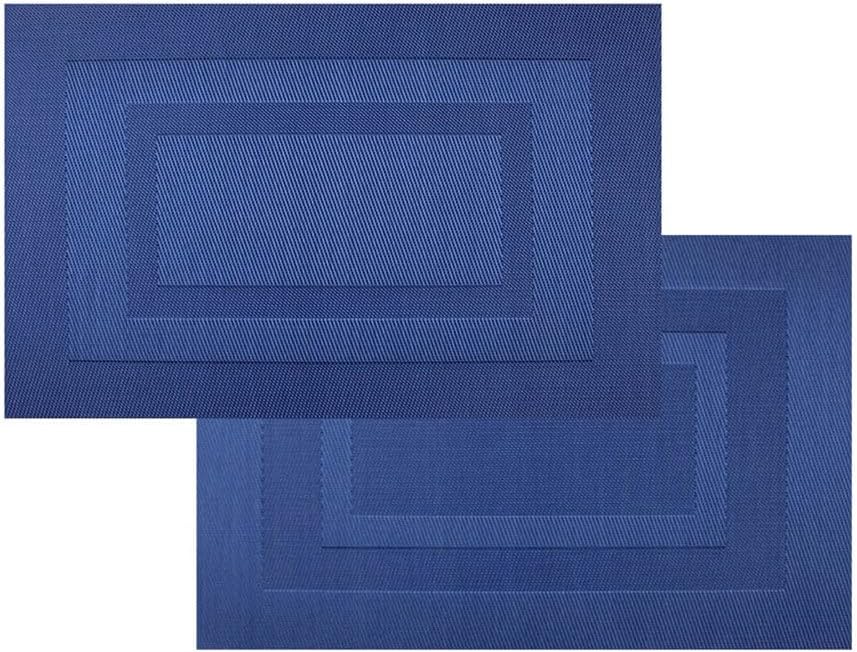 8-Piece Set PVC Washable Placemat Table Mat Placemat Set Kitchen Accessories Coaster Wine Mat Table Decoration