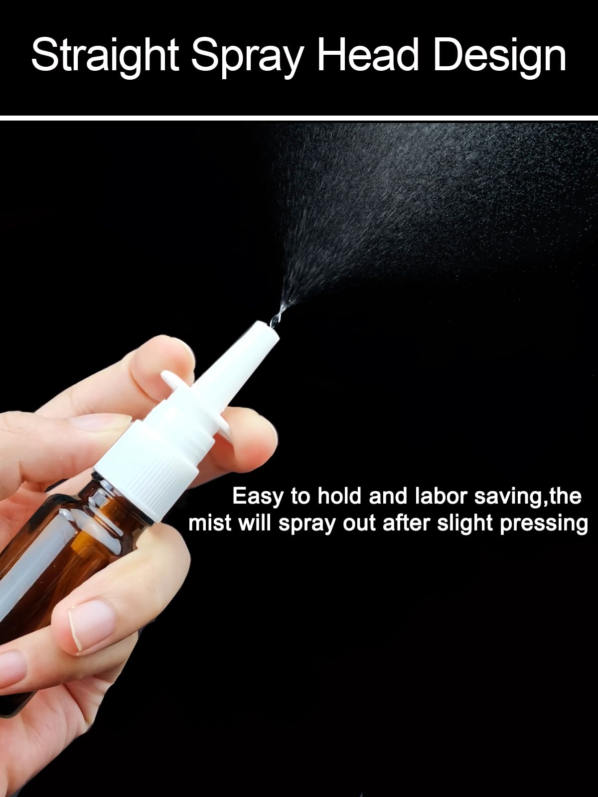 6 Vaporisateurs Nasaux Vides En Verre 20ml - Réutilisables Pour Sérum Physiologique
