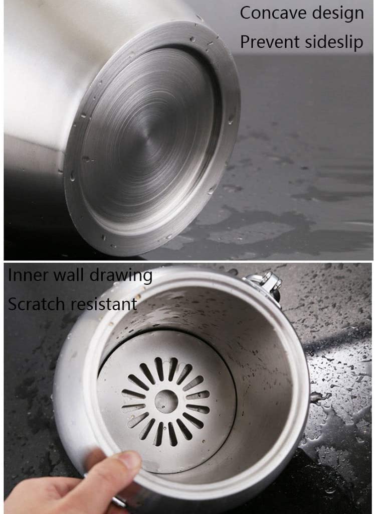 Refrigeratore per Bevande, Secchiello per Il Ghiaccio Ovale Raffreddatori per Vino Acciaio Inossidabile Doppia Parete Champagne Birra Whisky Secchiello Bar Accessori per Barili LCE Bucke(1L)