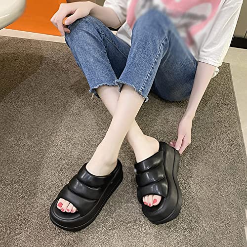 Slippers Women Soft Leather Slippers Women Thick Sole Summer Outdoor Slip On Casual Slides Female Holiday Beach Shoes Female2