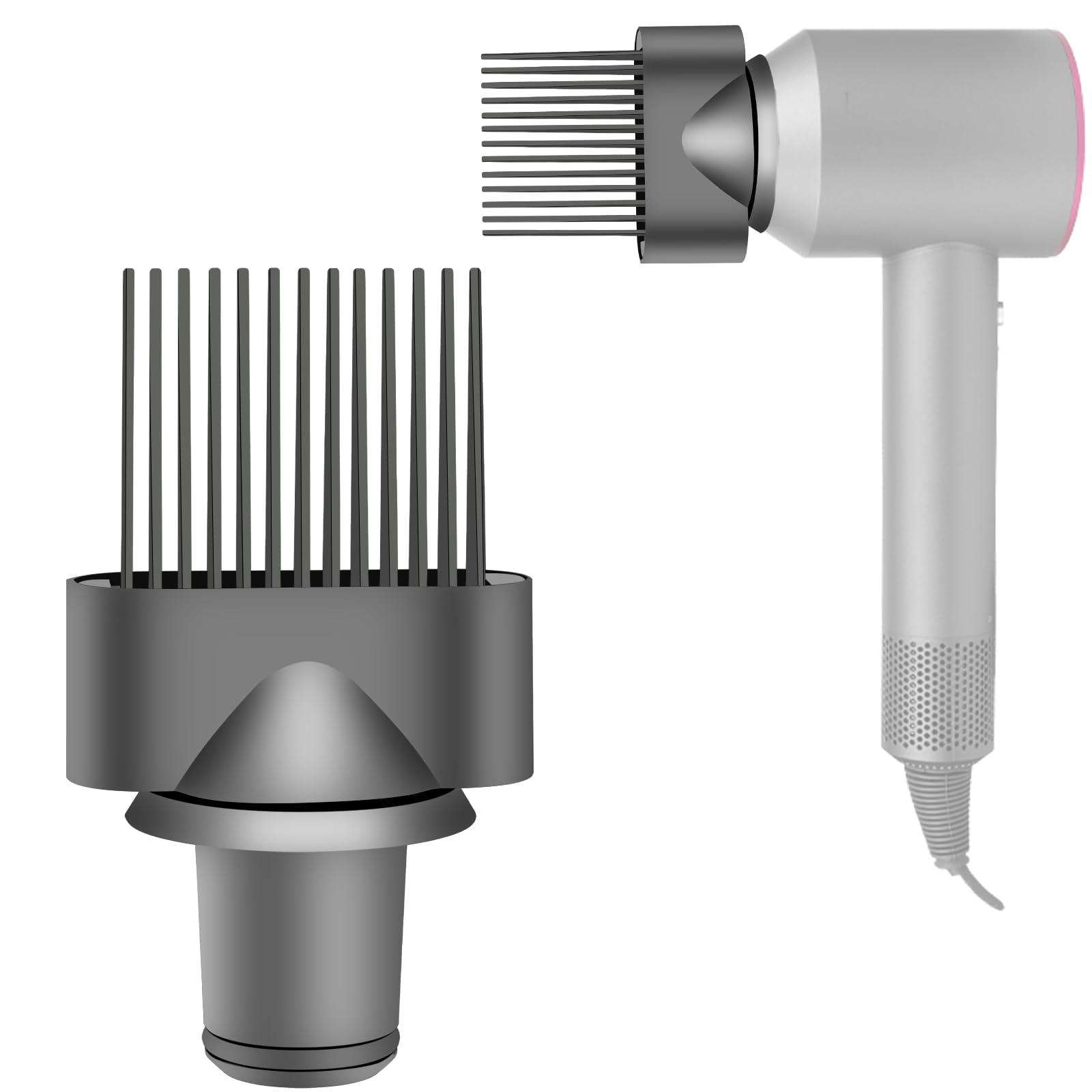 Tazweeq Wide Tooth Comb Attachment for Dyson Supersonic Hair Dryer, Blow  Dryer Comb Attachment, Suitable for All Dyson Supersonic Hairdryer Models 