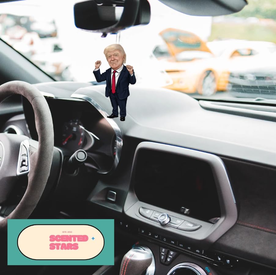 Image of Donald Trump Hanging Car Air Freshener