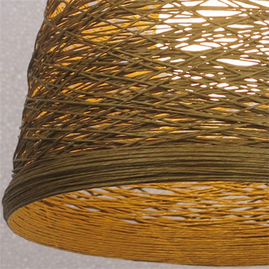 Lampa wisząca do sypialni lampa wisząca rattanowa lampa wisząca oświetlenie podtynkowe w stylu japońskim unikalny styl naturalna regulowana lampa wisząca do salonu sypialni