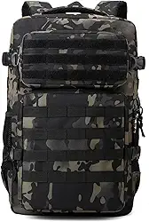 Mochila Impermeável 30L Reforçada com Patch Emborrachado – Mochila Grande de Viagem, Camping, Academia e Uso Diário Masculino