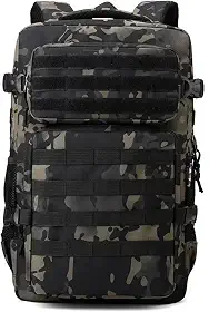 Mochila Impermeável 30L Reforçada com Patch Emborrachado – Mochila Grande de Viagem, Camping, Academia e Uso Diário Masculino