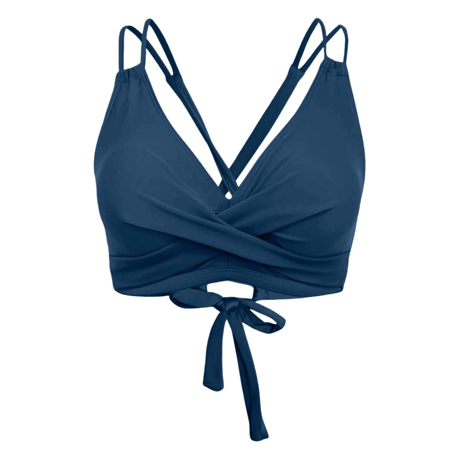 Generisch Bikini para mujer, traje de baño, traje de baño de dos piezas con parte inferior de bikini, bragas tankini con cintas ajustables para la playa