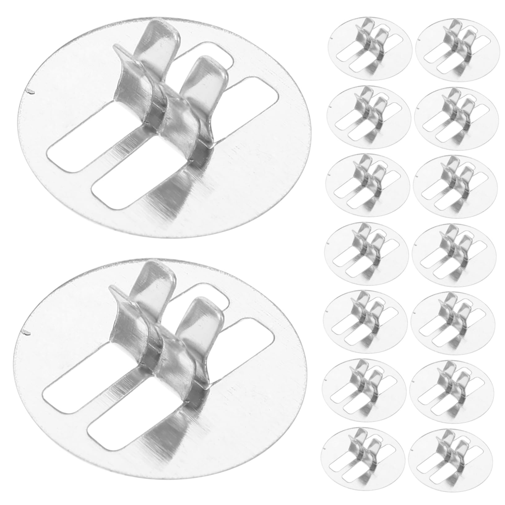 VOSAREA DIY Candles Wick Holders 100pcs Wick Clips Candles Making Accessories Centering Device Strong Metal Base